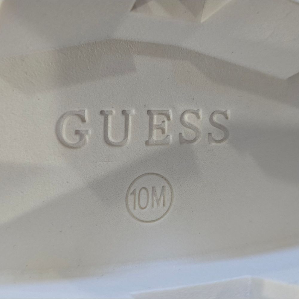 🐢 Guess GW Saleen Combat Platform Boots in Cream Womens Size 10 Like New! - Picture 3 of 15
